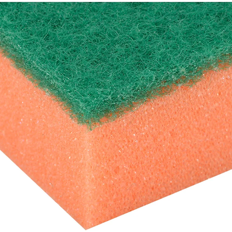 Éponge synthétique à récurer multi-usages L.13 x l.8,4 x ep.2,4 cm multicouleur vendue par 20 pièces New