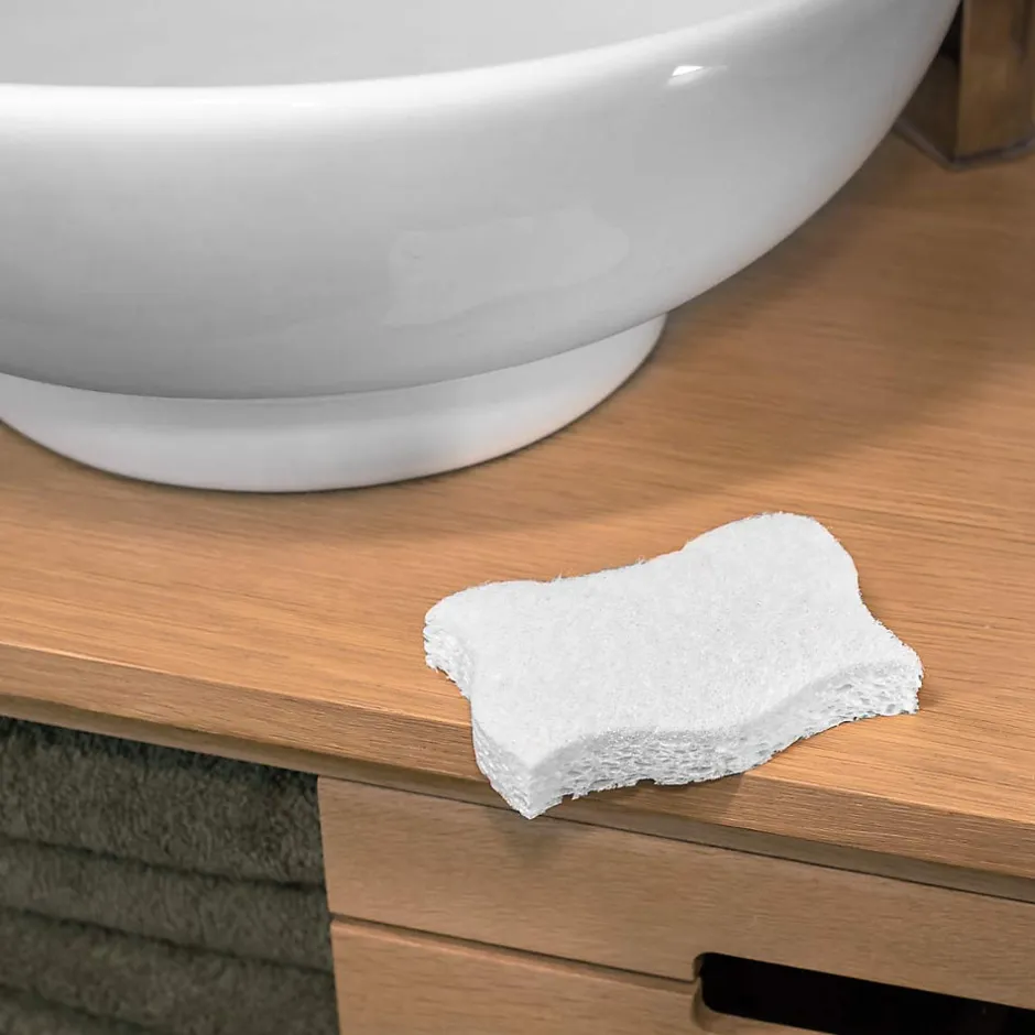Elephant Éponges grattantes nettoyage doux salle de bain x2
