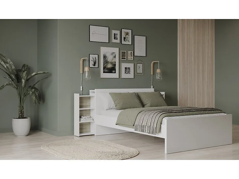 Habitat Et Jardin Pont de lit 6 niches " Clyde" Blanc