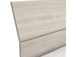 Demeyere PRICY Lit 140x190/200cm - Decor Chene shannon - L 145 x P 205 x H 79 cm
