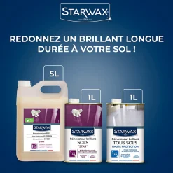 Starwax Protecteur sol carrelés Star Grand brillant longue durée 5 L Best