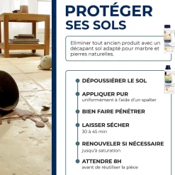 Starwax Protection anti-taches invisible marbre et pierres naturelles 1L
