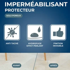 Starwax Protection anti-taches invisible marbre et pierres naturelles 1L