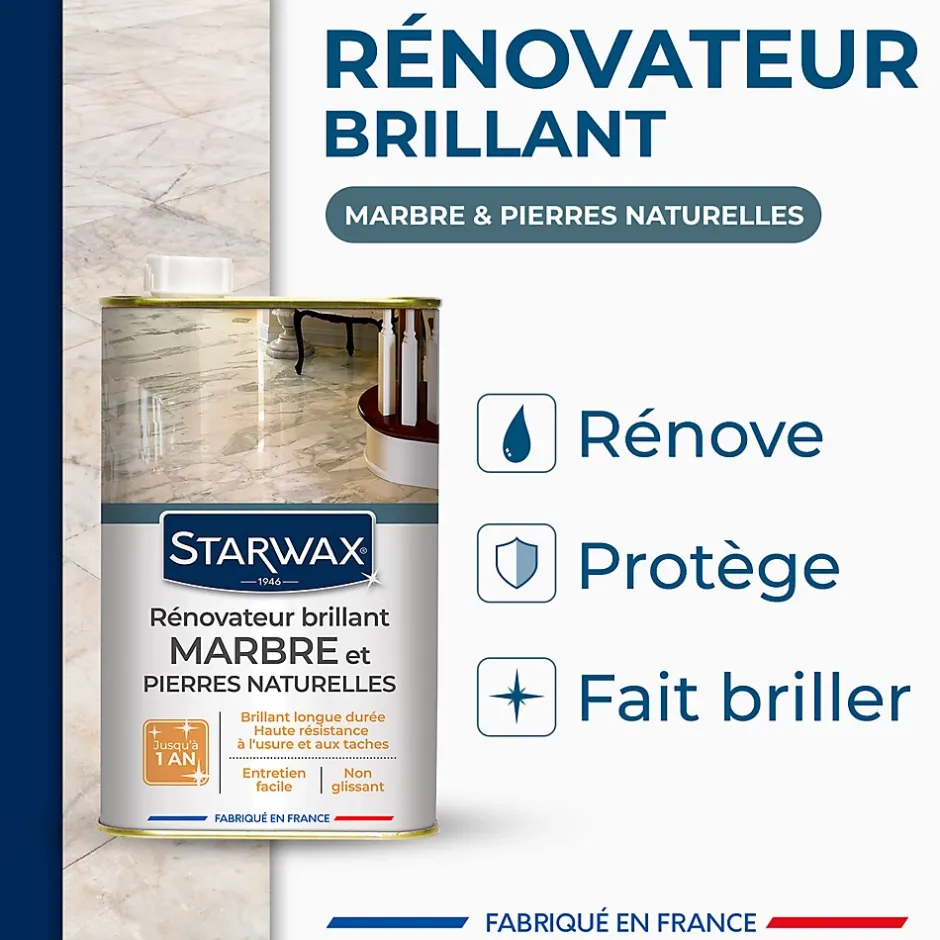 Starwax Protection entretien marbres 1L Outlet