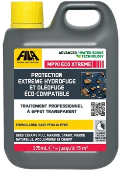 Fila Protection extrême hydrofuge et oléofuge éco-compatible MP90 ECO XTREME - Le bidon de 375 mL