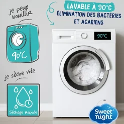 Sweetnight Protège matelas - Alèse Imperméable et Micro Respirante - Souple et Silencieux - Lavable à 90 degrés Online