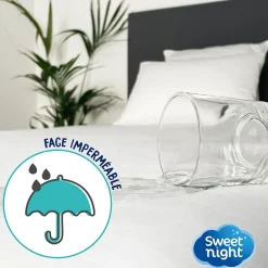 Sweetnight Protège matelas - Alèse Imperméable et Micro Respirante - Souple et Silencieux - Lavable à 90 degrés Online