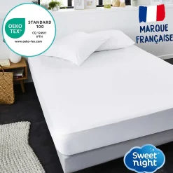 Sweetnight Protège matelas - Alèse Imperméable et Micro Respirante - Souple et Silencieux - Lavable à 90 degrés Sale