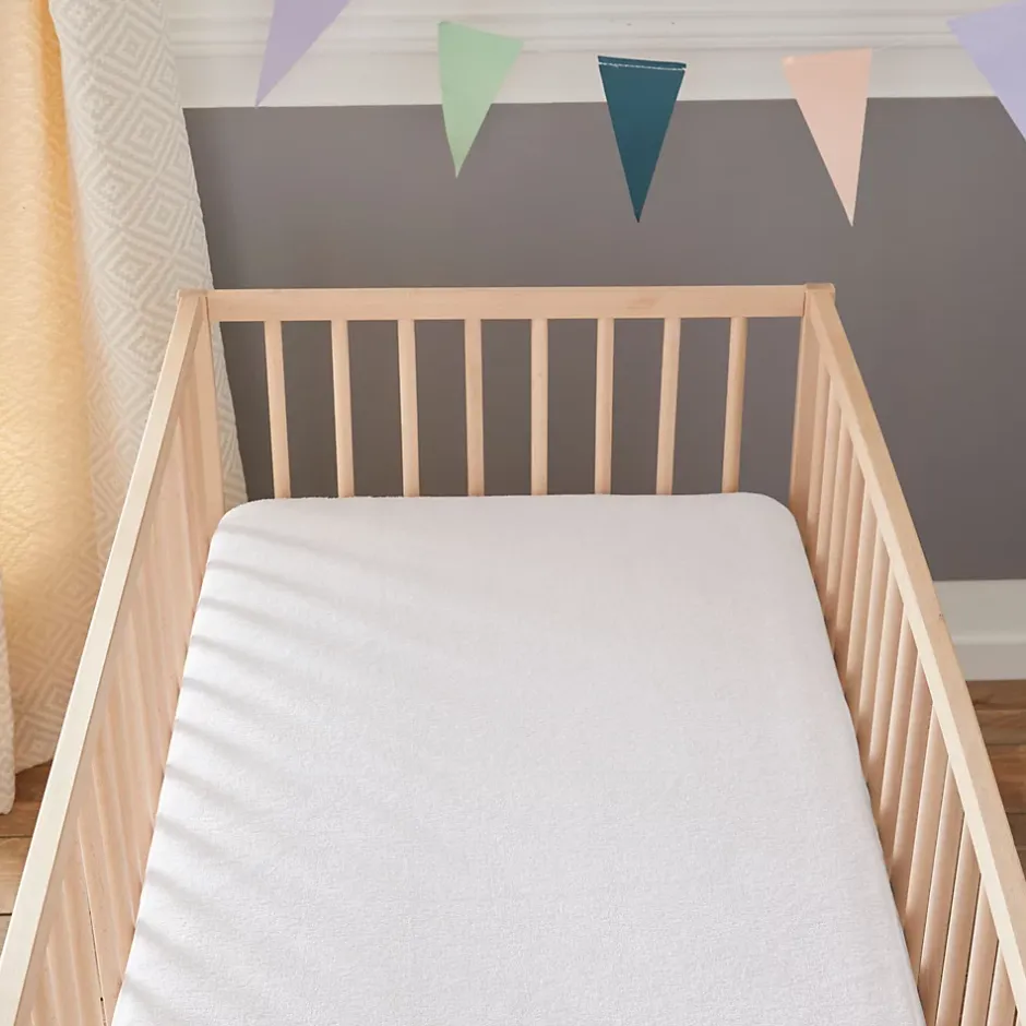 Babysom Protège Matelas Bébé Anti-acarien - Alèse imperméable Souple et Silencieuse - Bouclette 100% Coton : Doux et Absorbant - Oeko-Tex Outlet