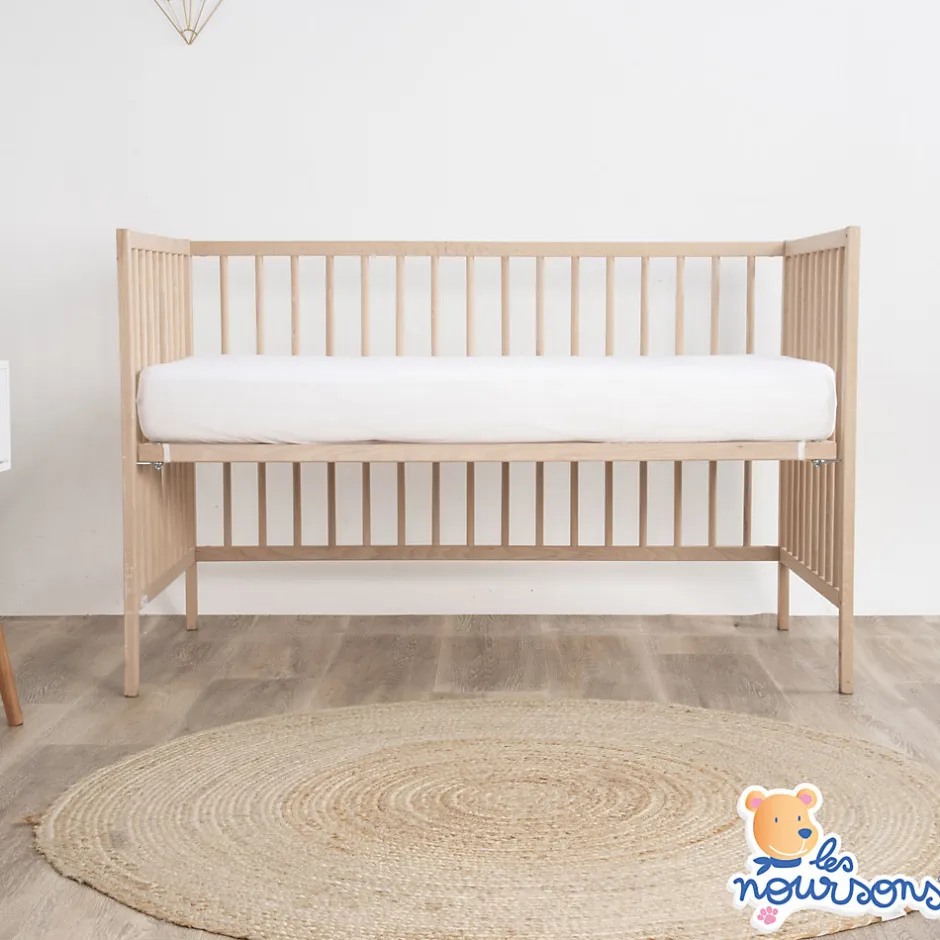 Les Noursons Protège Matelas Bébé Bamboo - Alèse Imperméable - Doux - Sans traitement chimique - Respirant et Silencieux