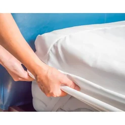 Coton Pur Protège matelas flanelle 200 x 200 cm "King size" / 100% Coton