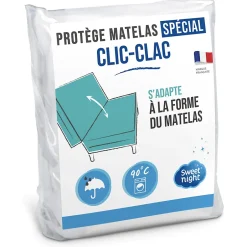 Sweetnight Protège matelas pour Clic Clac - Alèse Imperméable - Souple et Silencieux - Lavable à 90 degrés Clearance