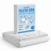 Sweetnight Protège Matelas 90x190 - Molleton 100% Coton - Senteur Linge Propre - Forme Drap Housse Extensible