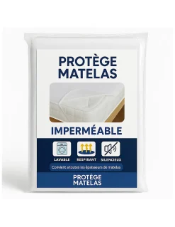 By Sommiflex. Protège Matelas 90x190 Imperméable Lavable, Respirant et Silencieux Convient à