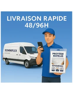 By Sommiflex. Protège Matelas 90x190 Imperméable Lavable, Respirant et Silencieux Convient à