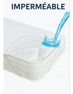 By Sommiflex. Protège Matelas 140x190 Imperméable Lavable, Respirant et Silencieux Convient