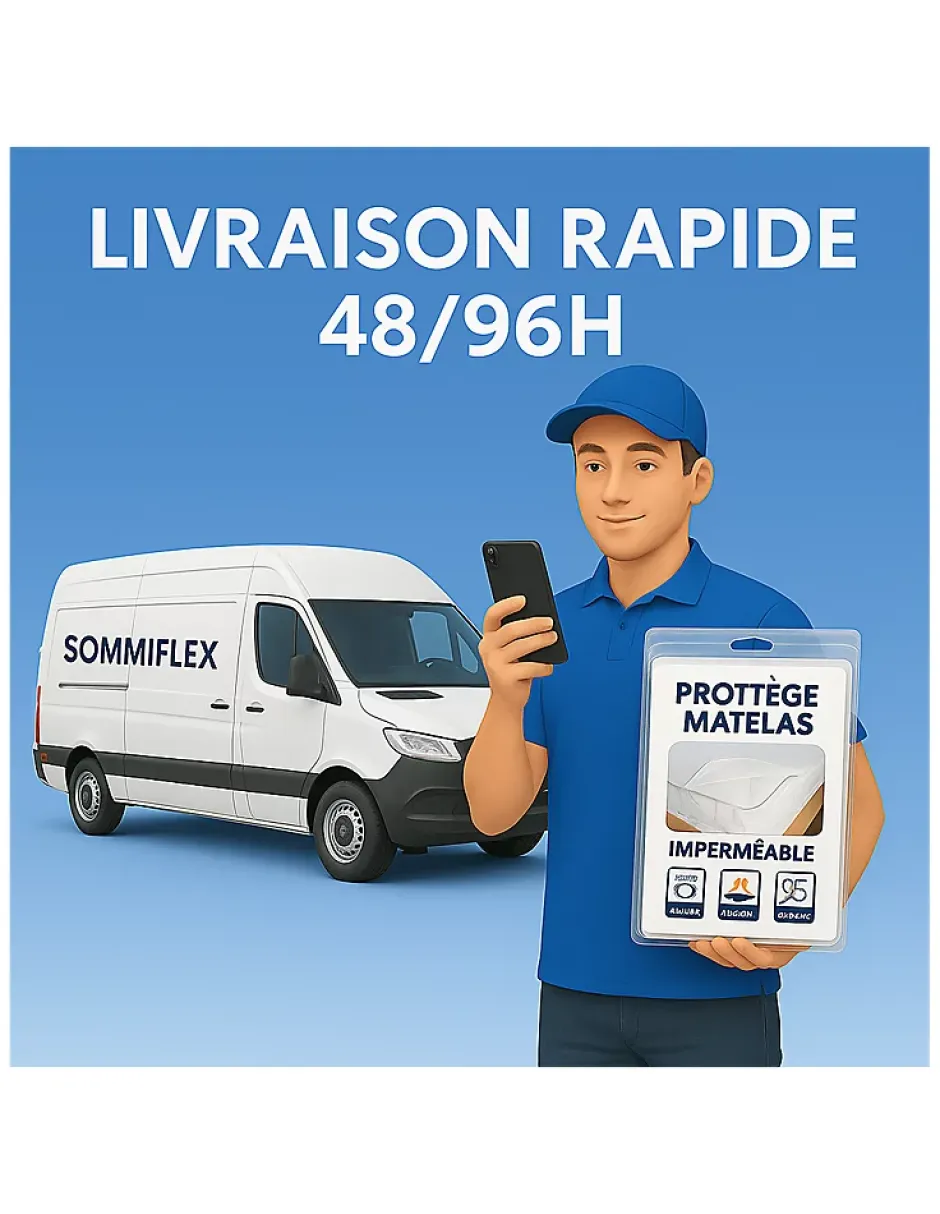 By Sommiflex. Protège Matelas 140x200 Imperméable Lavable, Respirant et Silencieux Convient Outlet