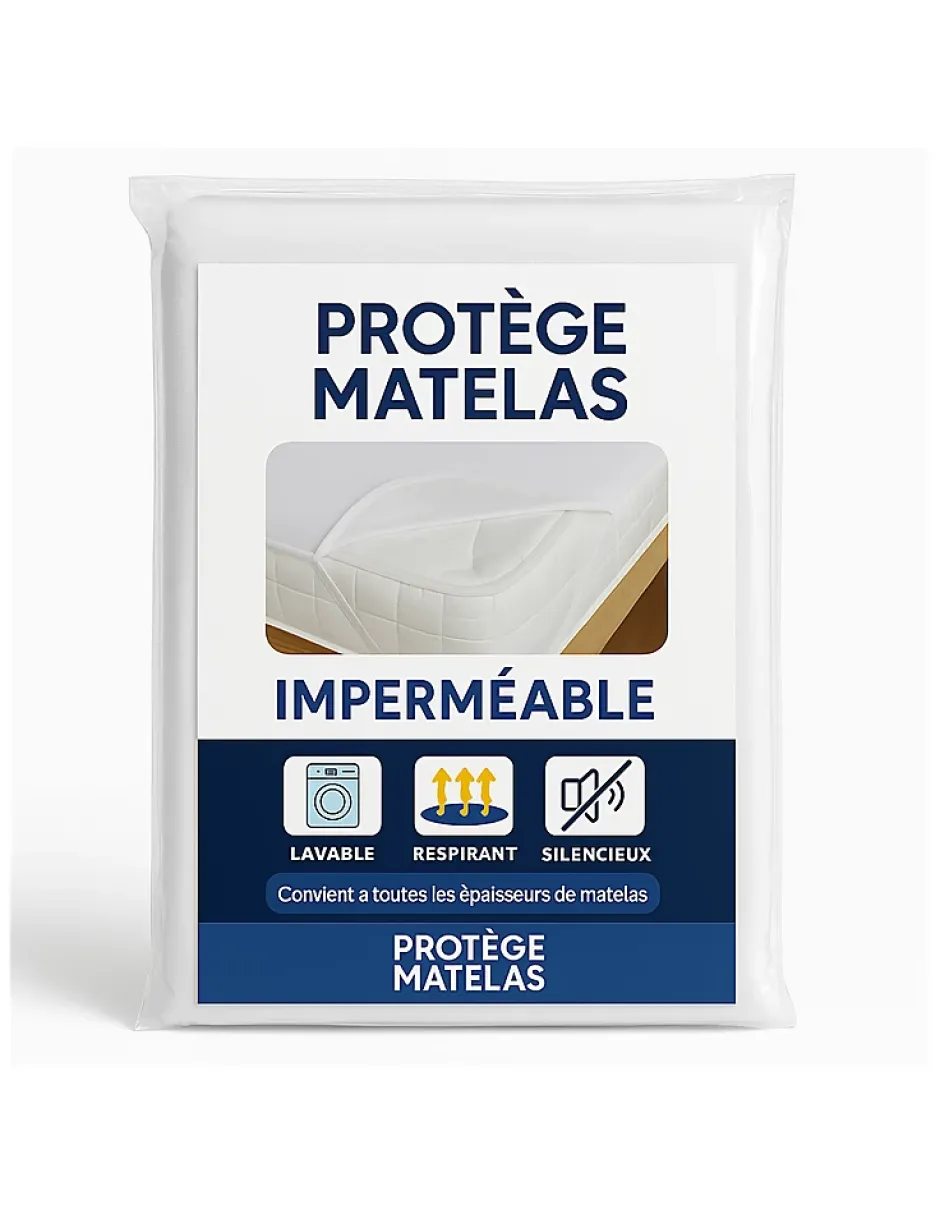 By Sommiflex. Protège Matelas 140x200 Imperméable Lavable, Respirant et Silencieux Convient Outlet