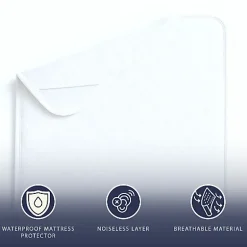 The White Stone Protège-Matelas Imperméable 80x190 cm avec Élastiques Clearance