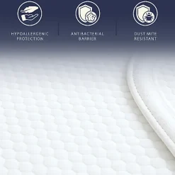 The White Stone Protège-Matelas Imperméable 80x190 cm avec Élastiques Sale
