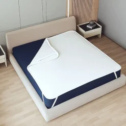 The White Stone Protège-Matelas Imperméable 80x190 cm avec Élastiques New