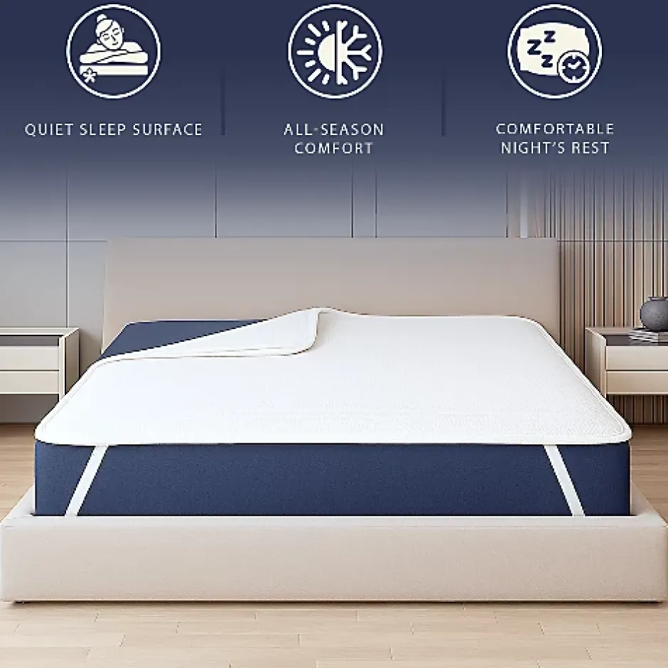 The White Stone Protège-Matelas Imperméable 80x190 cm avec Élastiques Online