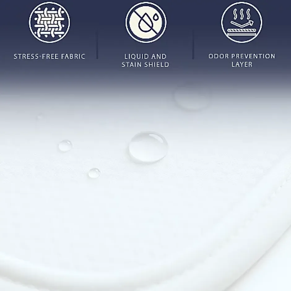 The White Stone Protège-Matelas Imperméable 80x190 cm avec Élastiques Online