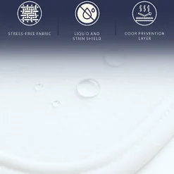 The White Stone Protège-Matelas Imperméable 80x190 cm avec Élastiques