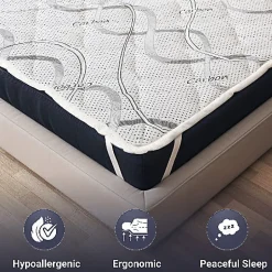 The White Stone Protège-matelas 80x190 cm avec élastiques Sale