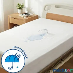 Sweetnight Protège-matelas 140x190 cm Imperméable - Forme Drap Housse - Lavable à 90C - Oeko-Tex New