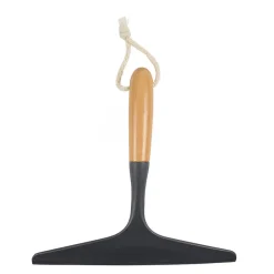 Douceur D'Intérieur Raclette de douche avec manche en bambou (25 cm - Gris anthracite)