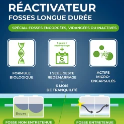 Starwax Réactivateur biologique fosses septiques 500g