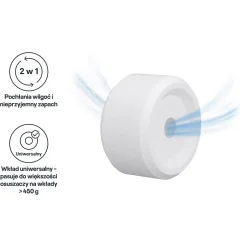 GoodHome Recharge pour absorbeur d'humidité 2 galets neutre 20m² 450g Outlet
