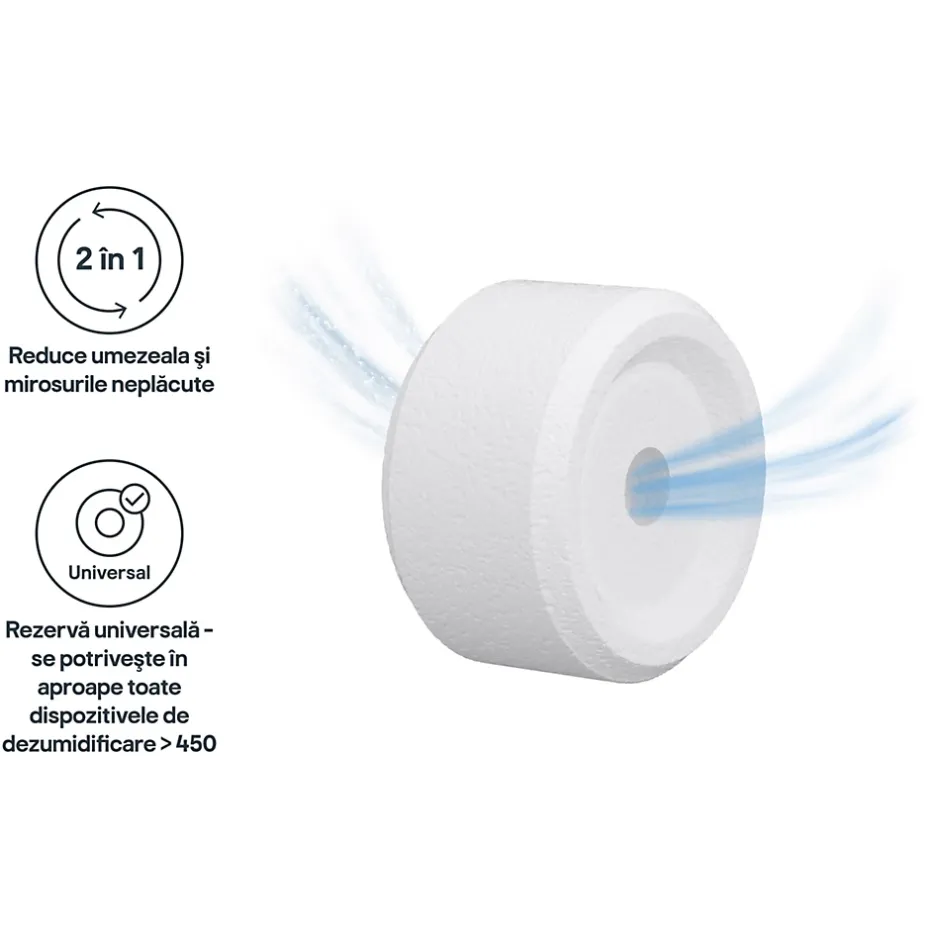 GoodHome Recharge pour absorbeur d'humidité 2 galets neutre 20m² 450g Outlet