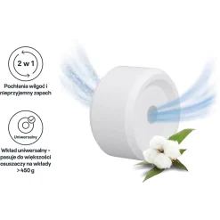 GoodHome Recharge pour absorbeur d'humidité 2 galets coton 20m² 450g Discount