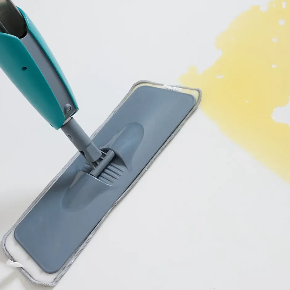 GoodHome Recharge pour balai serpillère microfibre avec vaporisateur gris l.41cm