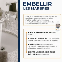Starwax Rénovateur marbre et pierres naturelles 250ml