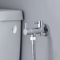 Kibath Robinet WC HYGIÈNE INTIME 1 eau Chrome brillant en laiton