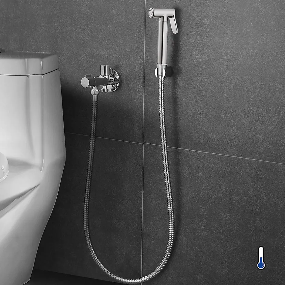 Kibath Robinet WC HYGIÈNE INTIME 1 eau Chrome brillant en laiton Sale