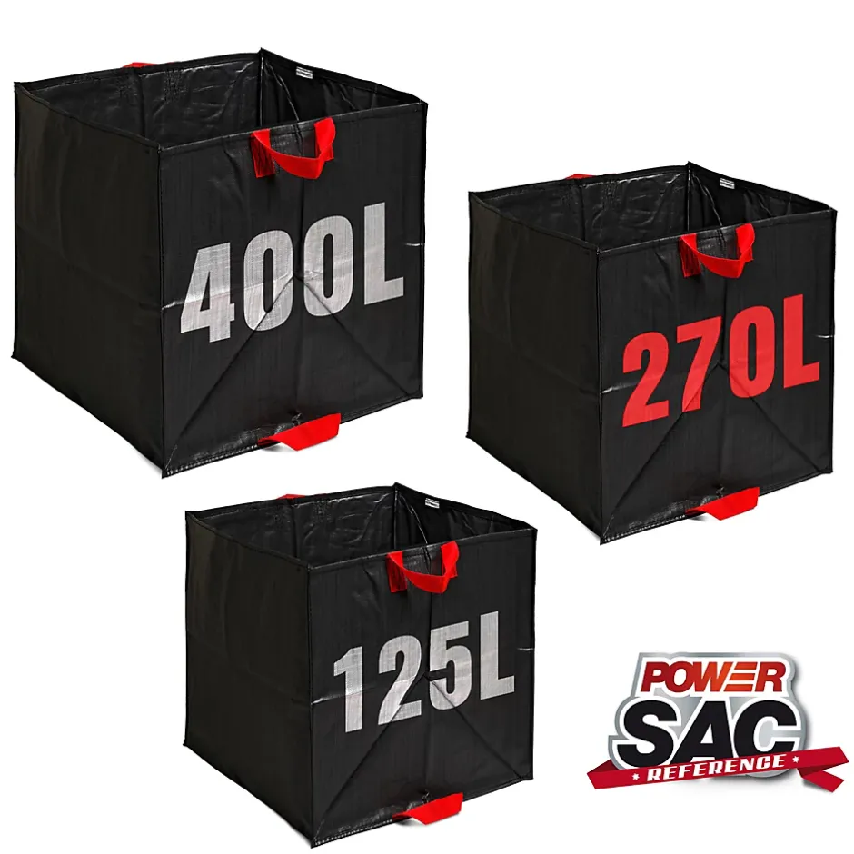 Sac à végétaux noir 270L 65x65x65 cm New