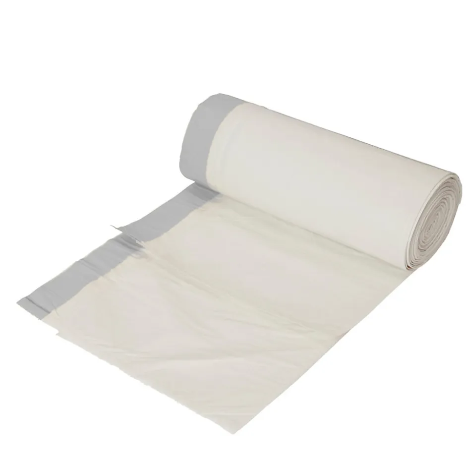 Sac poubelle vendu par 20 à poignée 50 L couleur blanc