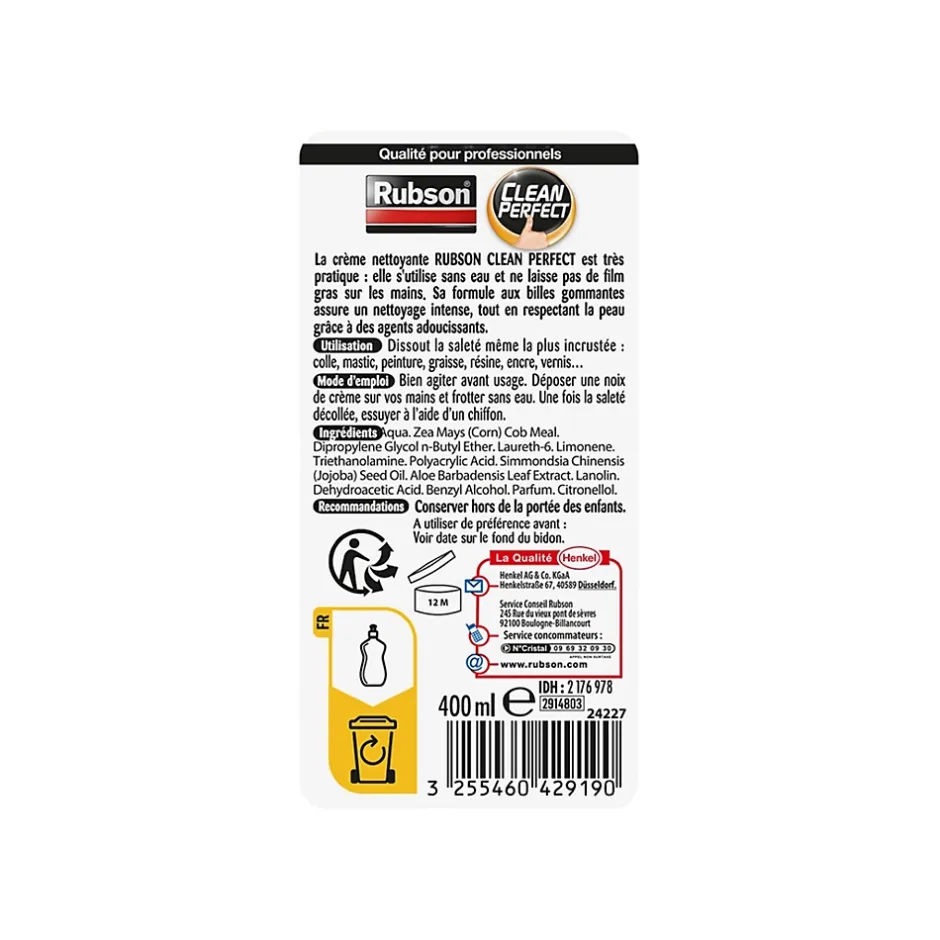 Rubson Savon de chantier Clean Perfect bidon orange 400ml Online