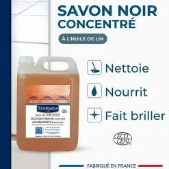 Starwax Savon noir à l'huile de lin 5L