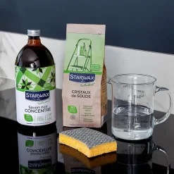 Starwax Savon noir à l'huile d'olive en bouteille 1L New