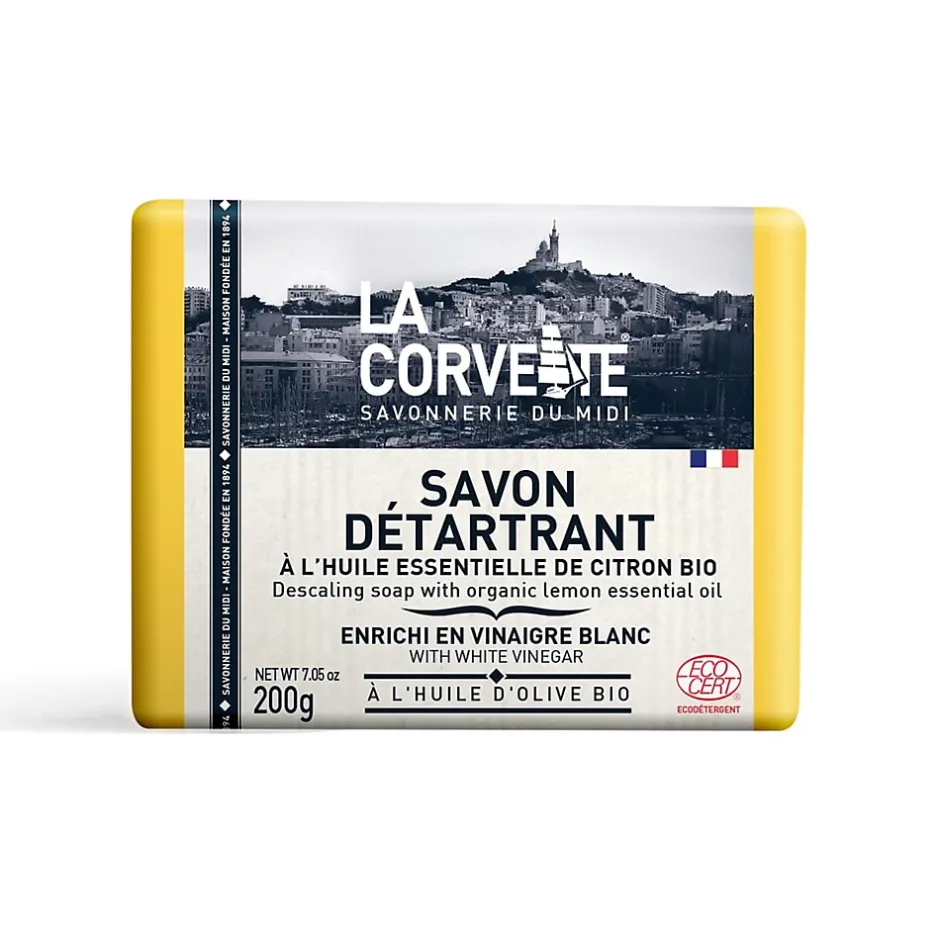 Savon solide ECOCERT détartrant parfumé à l'huile essentielle de citron bio La Corvette 200g Online