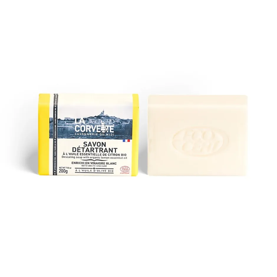 Savon solide ECOCERT détartrant parfumé à l'huile essentielle de citron bio La Corvette 200g Online