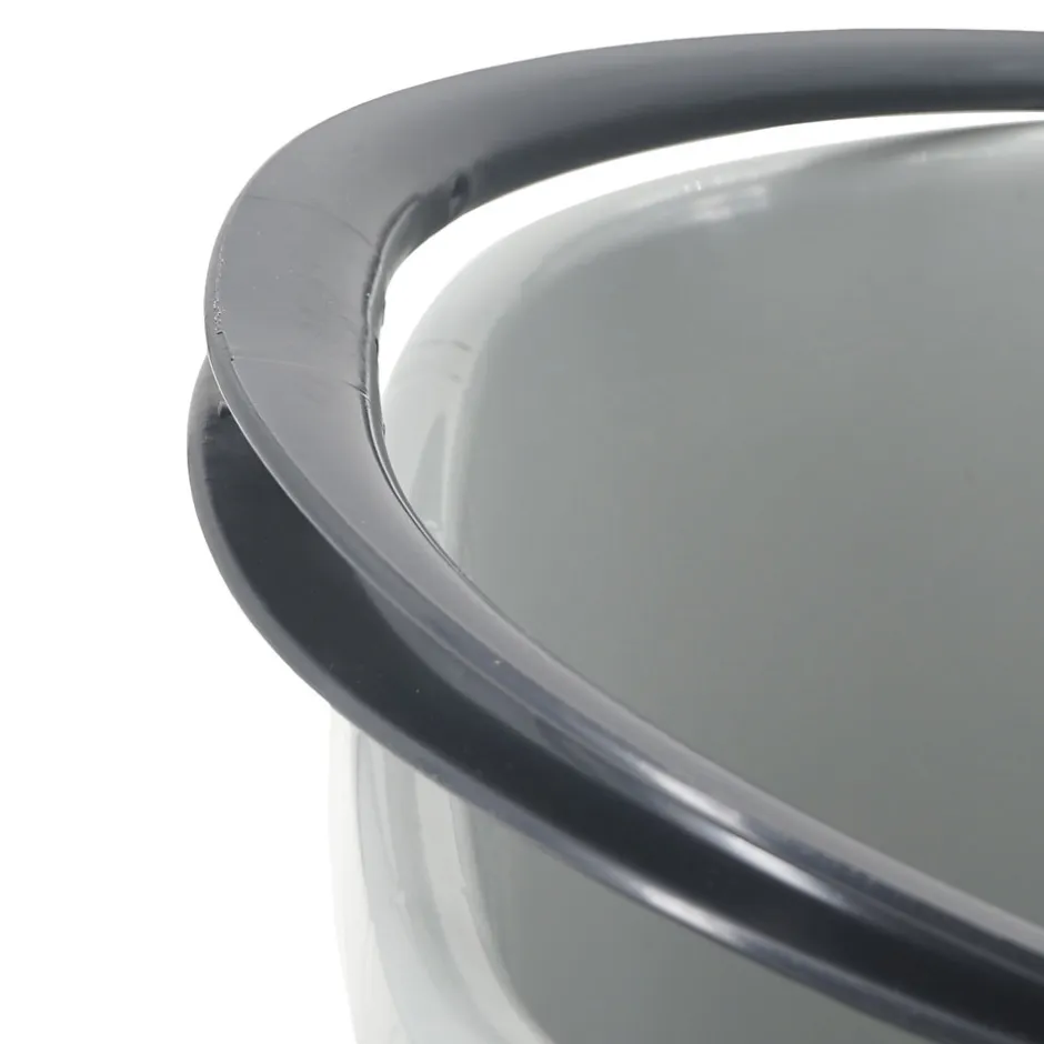 GoodHome Seau et essoreuse de torsion gris clair 14L