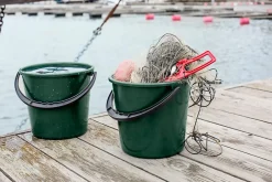 SmartStore Seau filet de pêche en plastique vert 10L Orthex