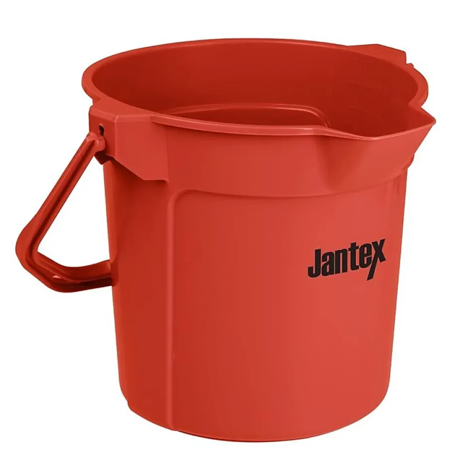 Jantex Seau Gradué avec Bec Verseur 10 Litres Rouge -