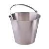Jantex Seau inox avec poignée 12 Litres -